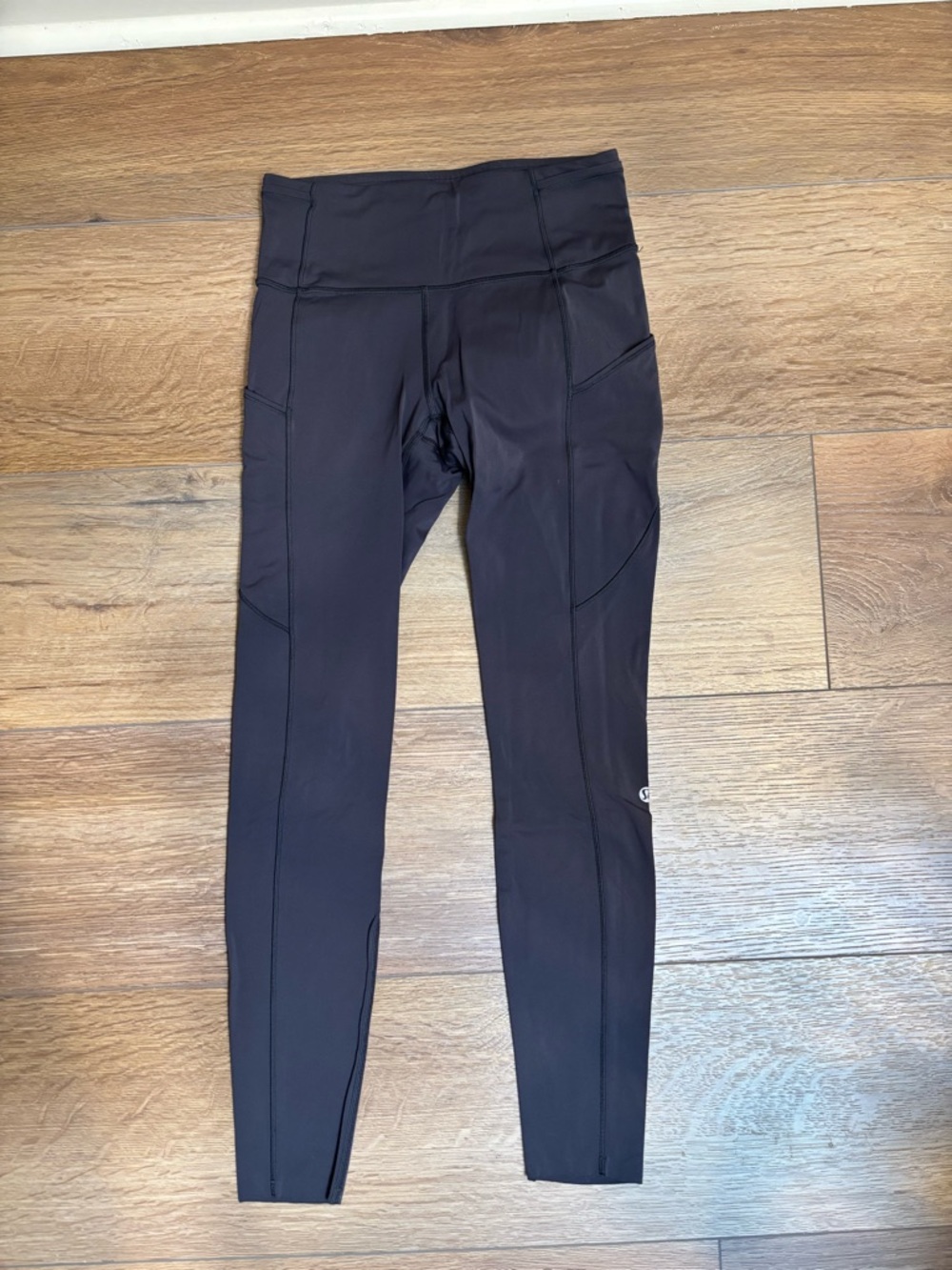 lululemon Fast and Free Size 6 Black High-Waist Leggings